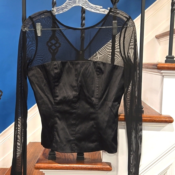 Forever 21 Tops - Forever21 - M partial sheer long sleeve top